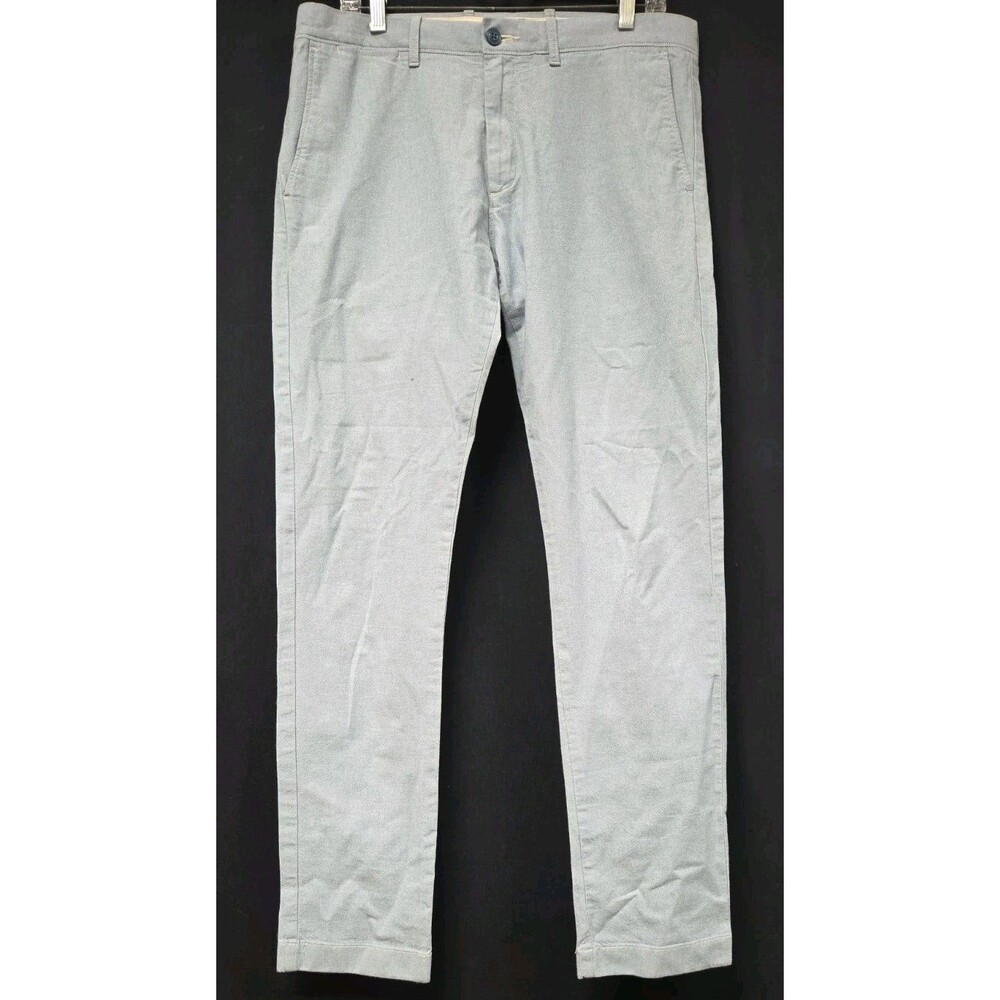 J. Crew Flex Slim Fit Chino Pants Mens 32x34 Light Blue Stretch Cotton Trousers